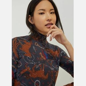 Anthropologie Horse Turtleneck